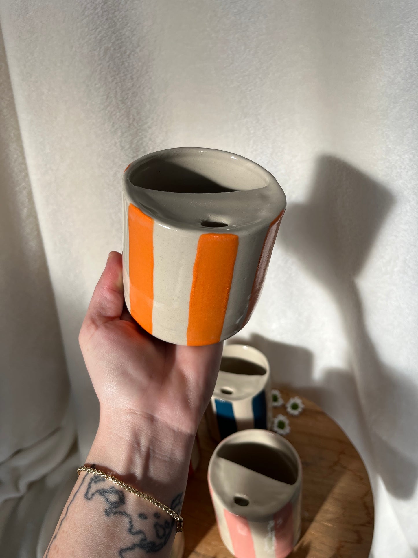 Mugs de voyage - lignes colorées