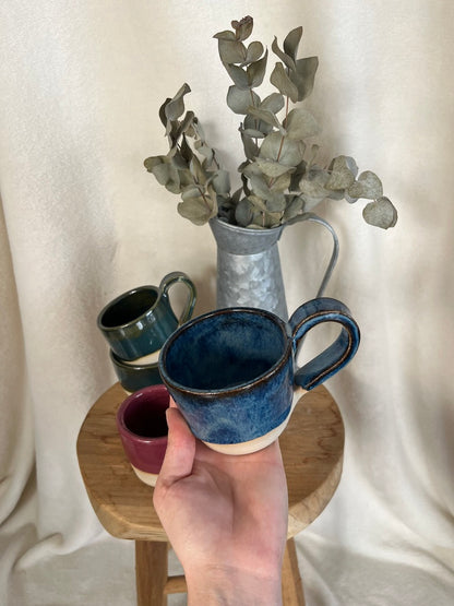 Tasses émail coloré