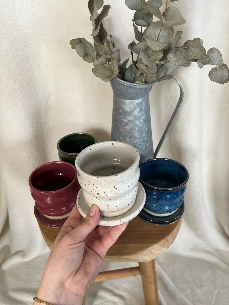 Tasse bubble & sa coupelle