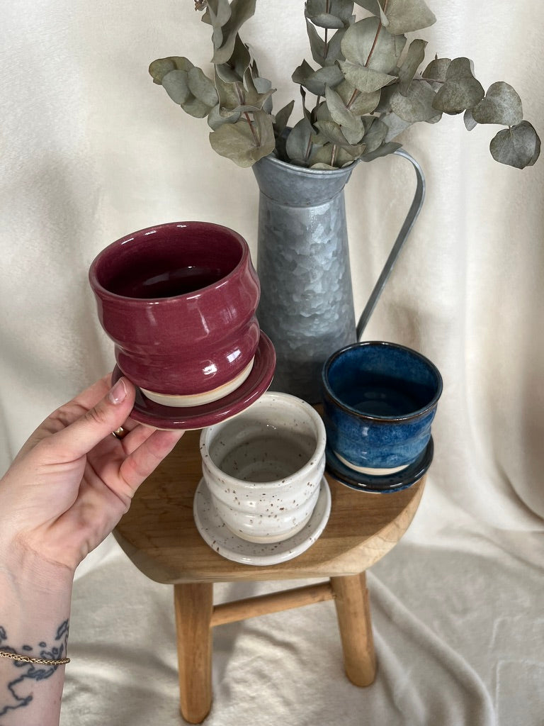 Tasse bubble & sa coupelle