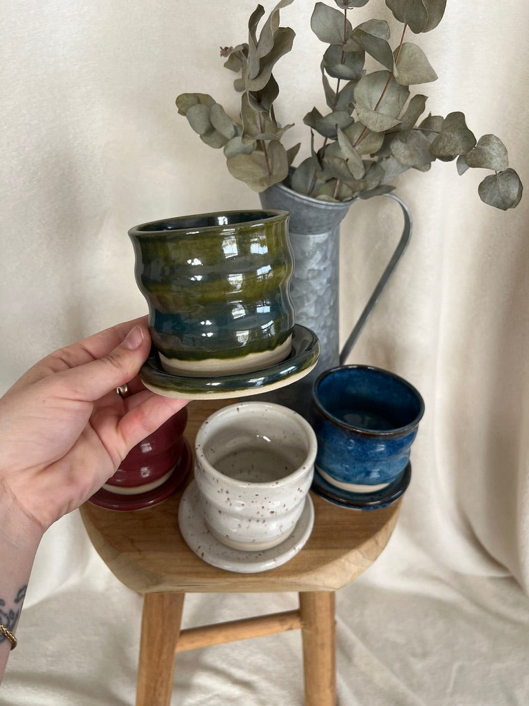 Tasse bubble & sa coupelle