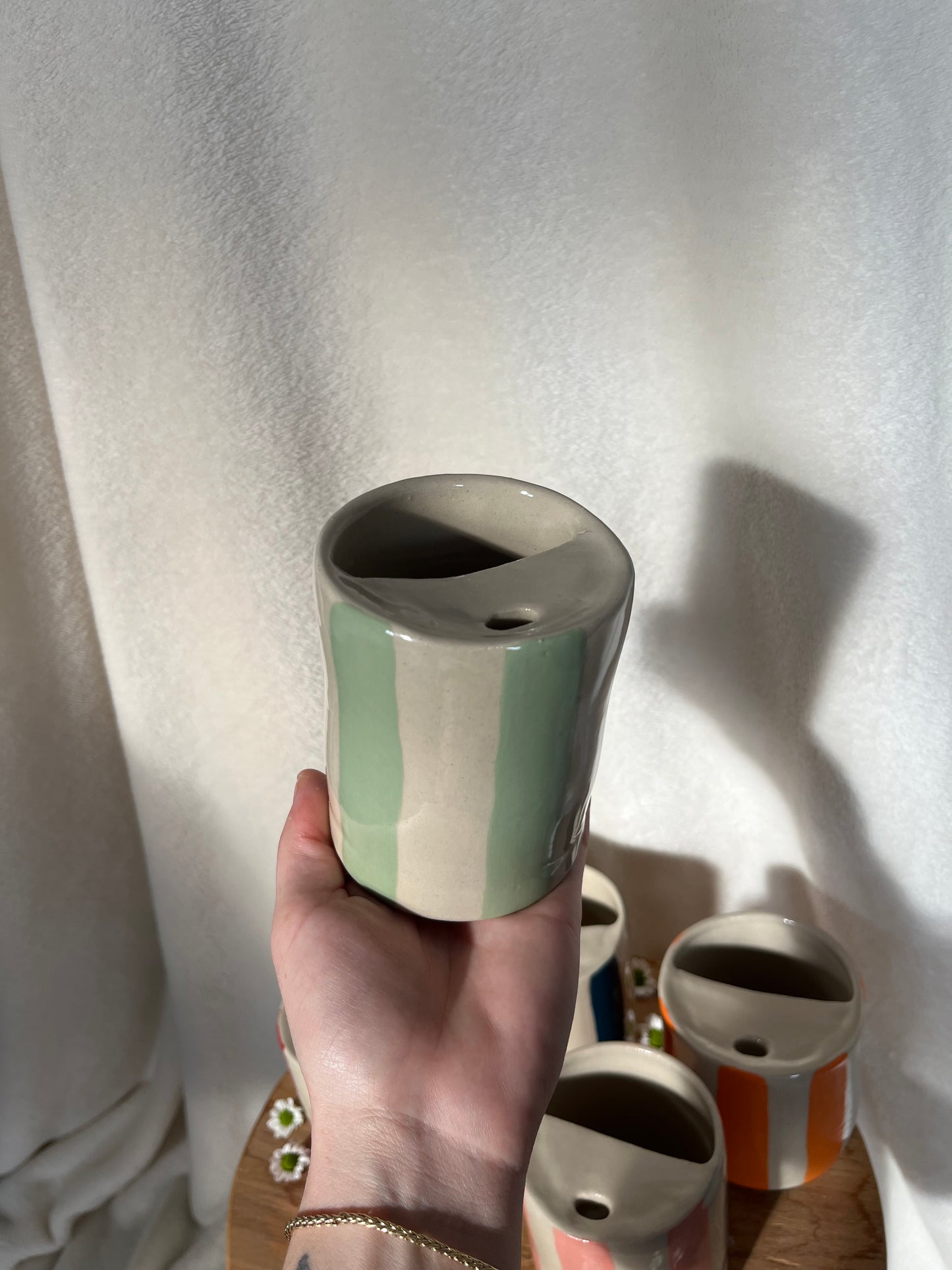 Mugs de voyage - lignes colorées