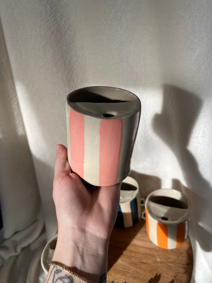 Mugs de voyage - lignes colorées