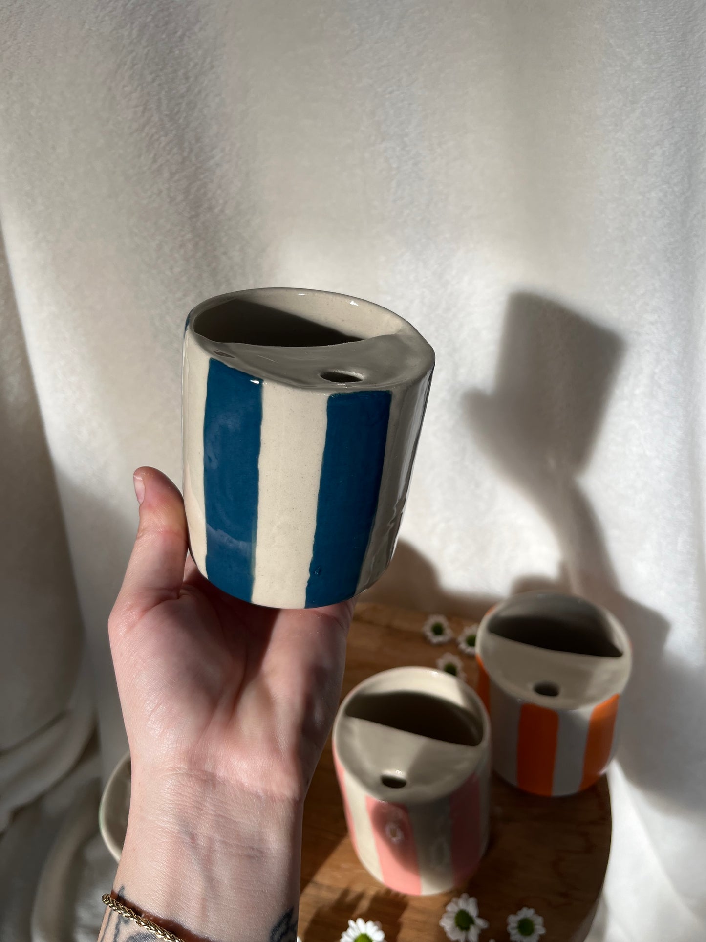Mugs de voyage - lignes colorées