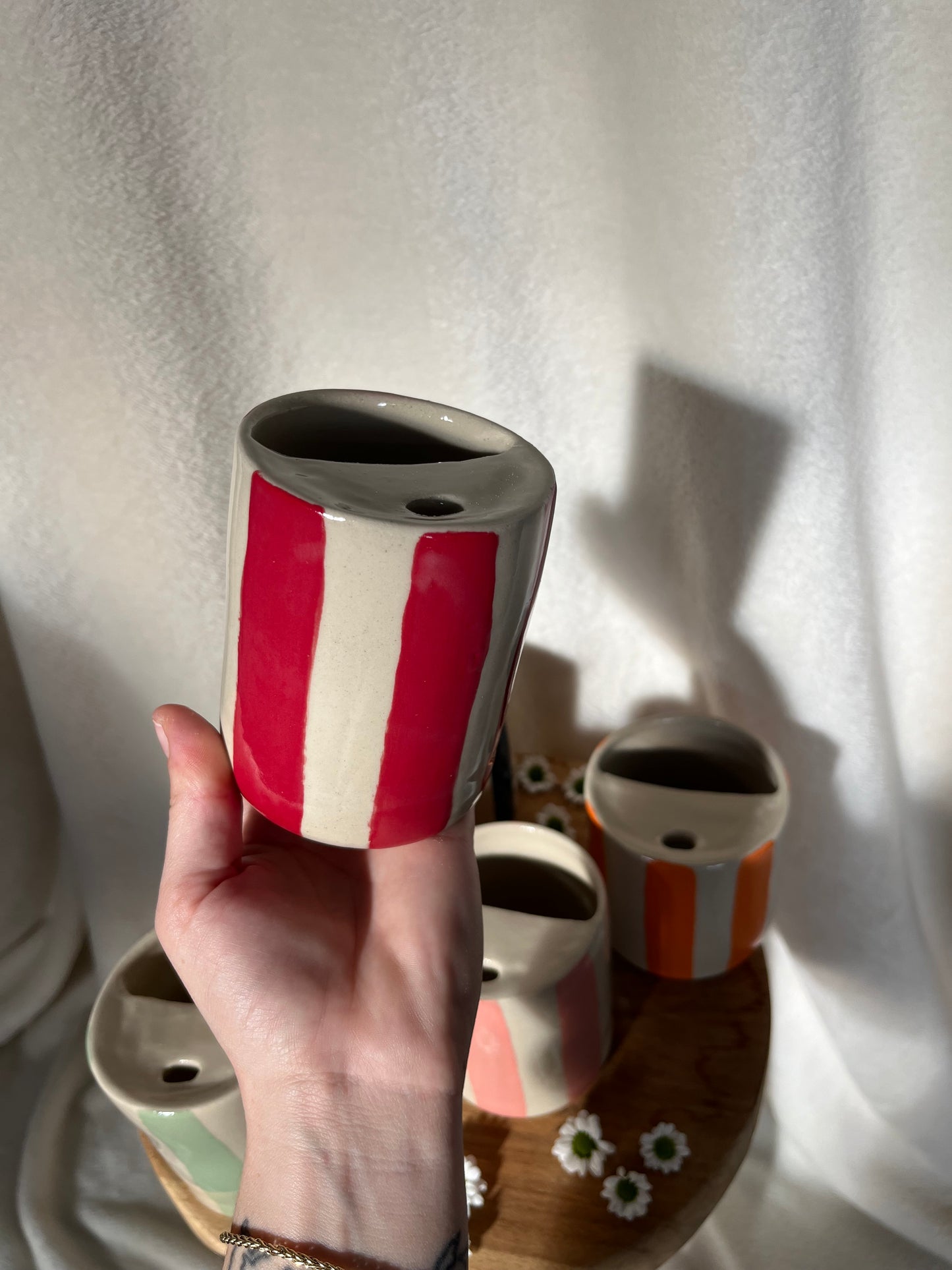 Mugs de voyage - lignes colorées
