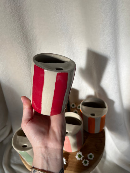 Mugs de voyage - lignes colorées