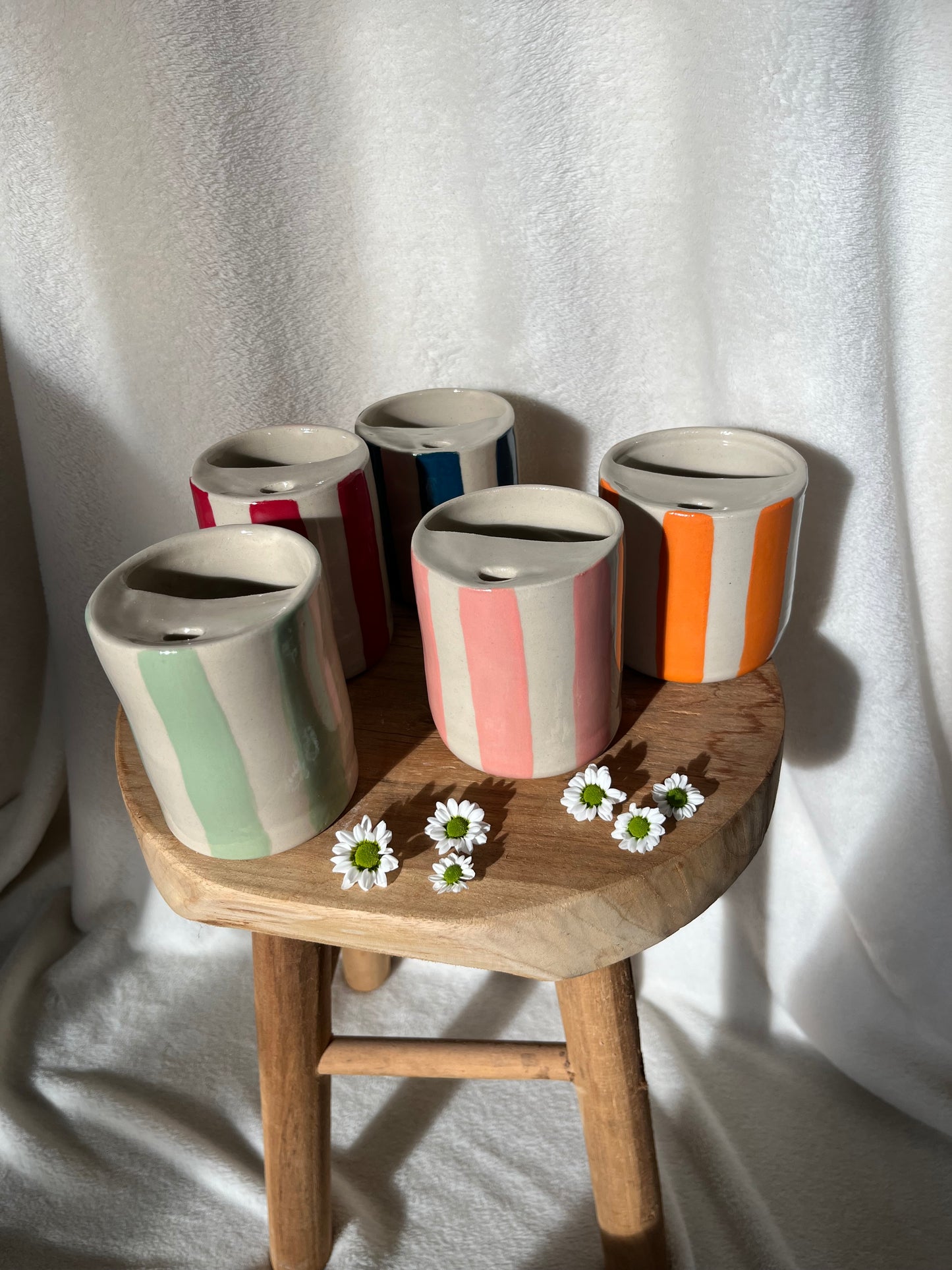 Mugs de voyage - lignes colorées
