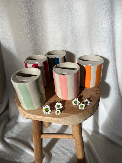 Mugs de voyage - lignes colorées