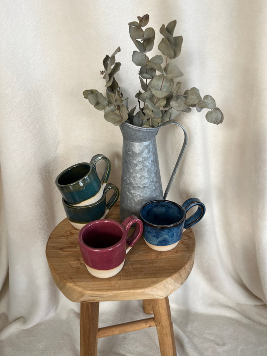 Tasses émail coloré
